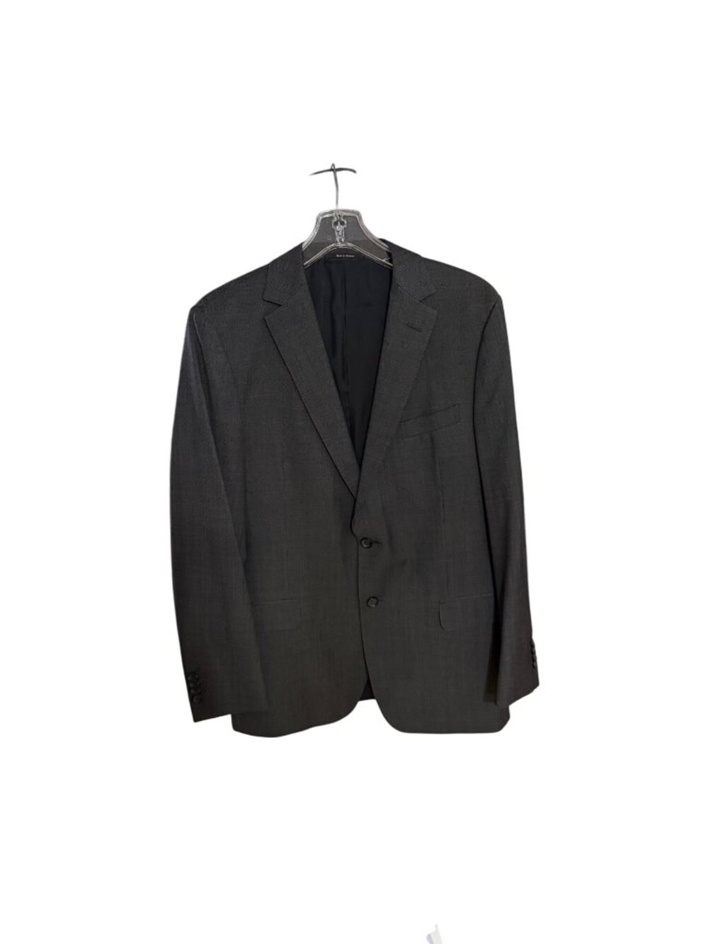 Z Zegna Mens Suit Jacket Blazer Drop 8 52R Black Slim Fit